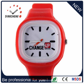 Reloj de cuarzo super slim slim Jelly Red Fashion 2015 / Kijk (DC-958)